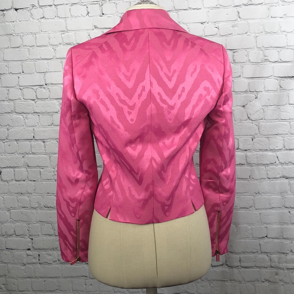 Darling Etcetera pink zebra moto jacket - Picture 6 of 7